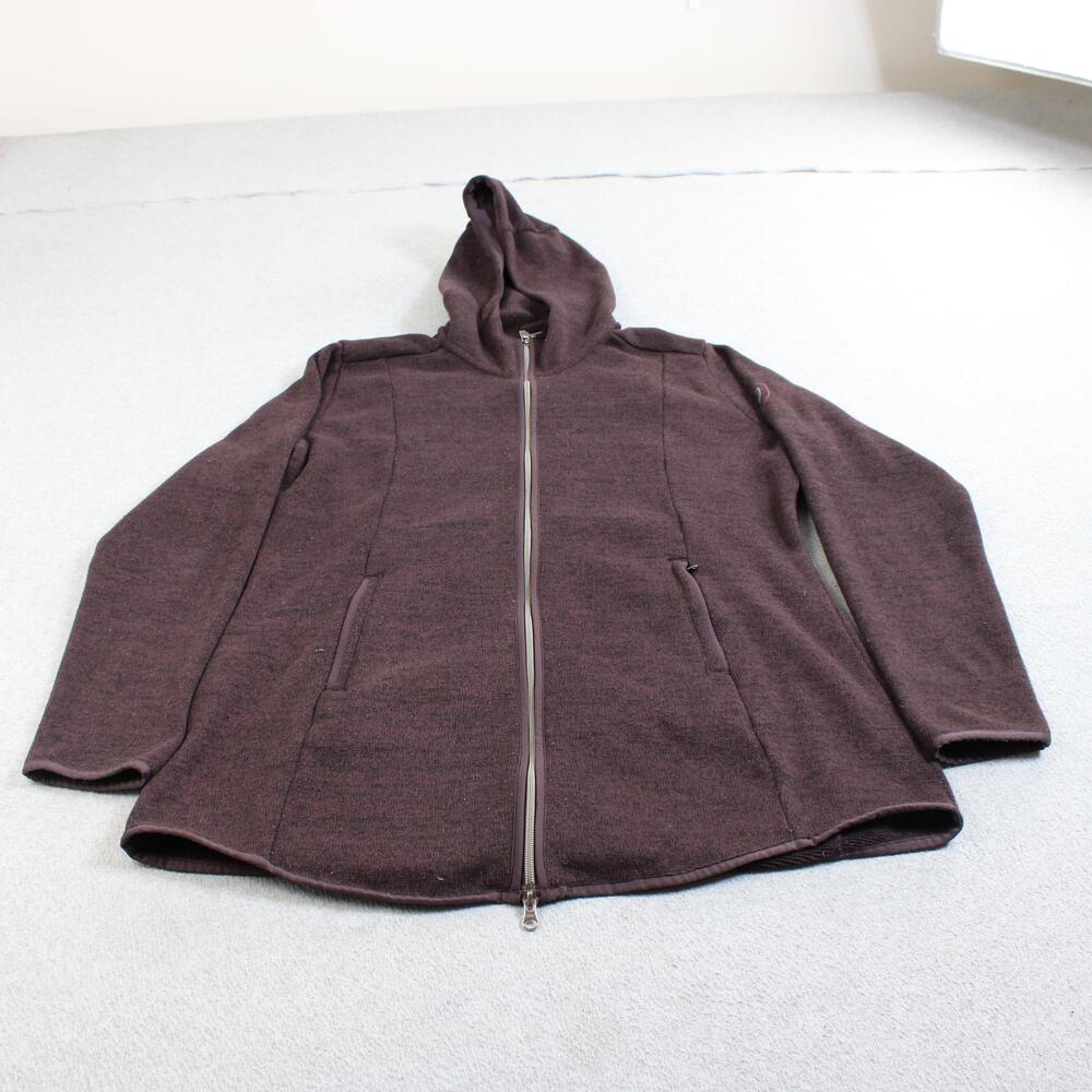 Kuhl Jacket Women XL Purple Fleece Hooded Full Zip Outdoor Hiking Cozy Comfort